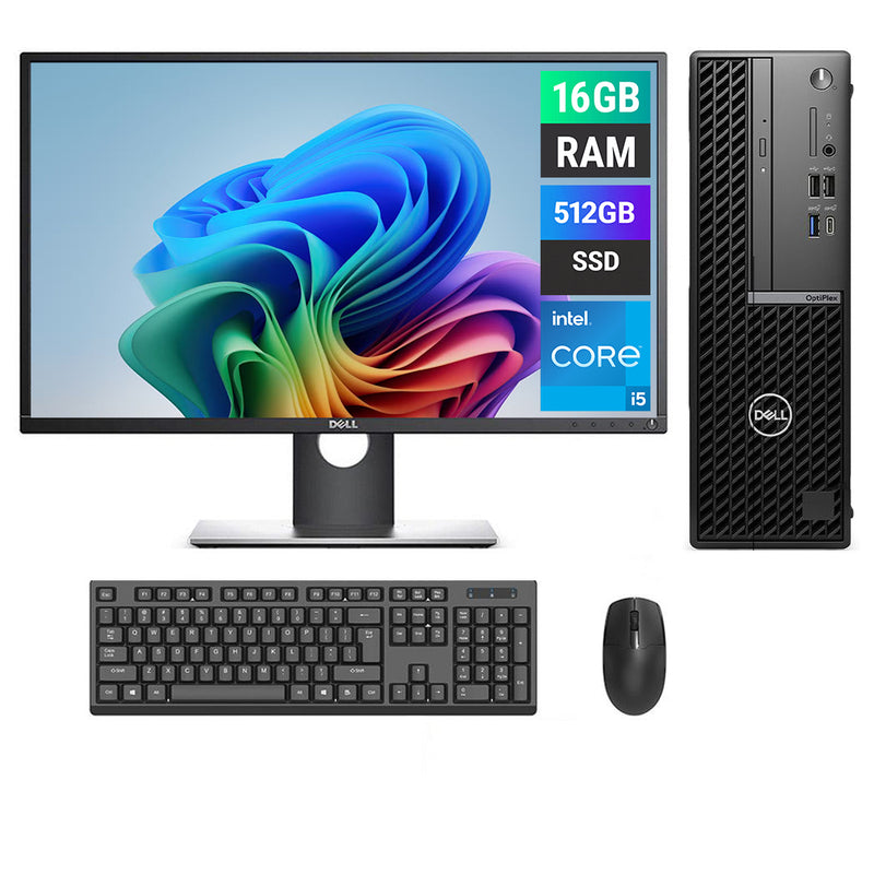 REFURBISHED - DELL OPTIPLEX 7020 SFF - I5 14TH GEN - 16GB DDR5 - 512GB NVME  - 23INCH - DELL - P2317H - LCD - COMPUTER SET