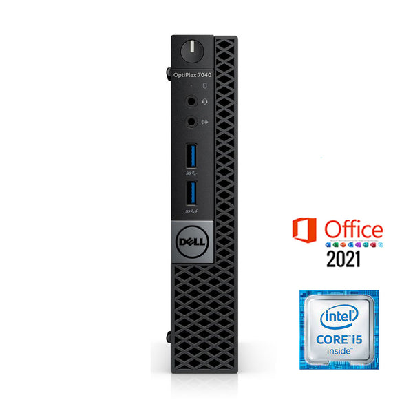REFURBISHED - DELL OPTIPLEX 7040 MINI PC - I5 6500T - 16GB DDR4 - 256GB NVME SSD - MS OFFICE 2021 - COMPUTER