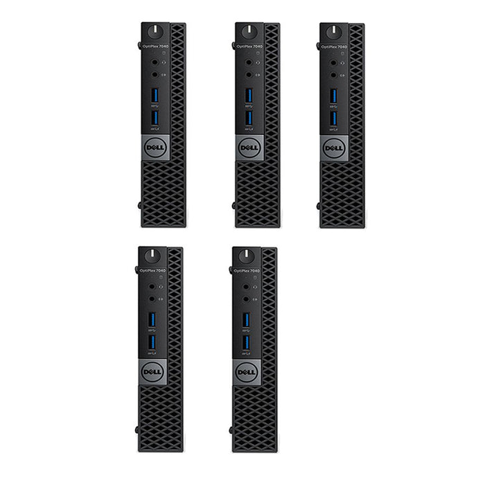REFURBISHED - 5 x DELL OPTIPLEX 7040 MINI PC - I5 6TH GEN - 8GB DDR4 - 256GB SSD - COMPUTER