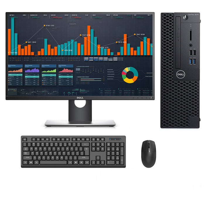 REFURBISHED - DELL OPTIPLEX 3070 SFF - I5 9400 - 8GB DDR4 - 512GB SSD - 23INCH - DELL - P2317H - LED - COMPUTER SET