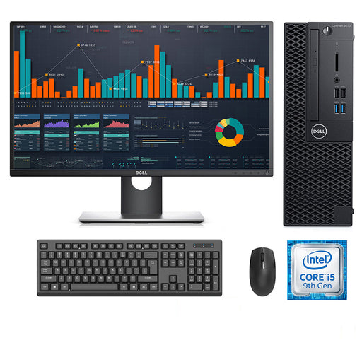 REFURBISHED - DELL OPTIPLEX 3070 SFF - I5 9400 - 16GB DDR4 - 512GB M.2 SSD - 23INCH - DELL - P2317H - LED - COMPUTER SET