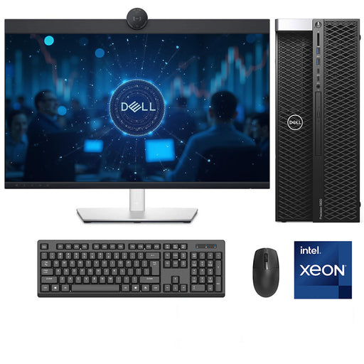 REFURBISHED - DELL PRECISION 5820 - XEON - W-2255 - 32GB DDR4 - 1TB SSD - 8GB NVIDIA QUADRO P4000 - 27 INCH - DELL - P2724DEB - WQHD LED - COMPUTER SET - AUTOCAD WORKSTATION