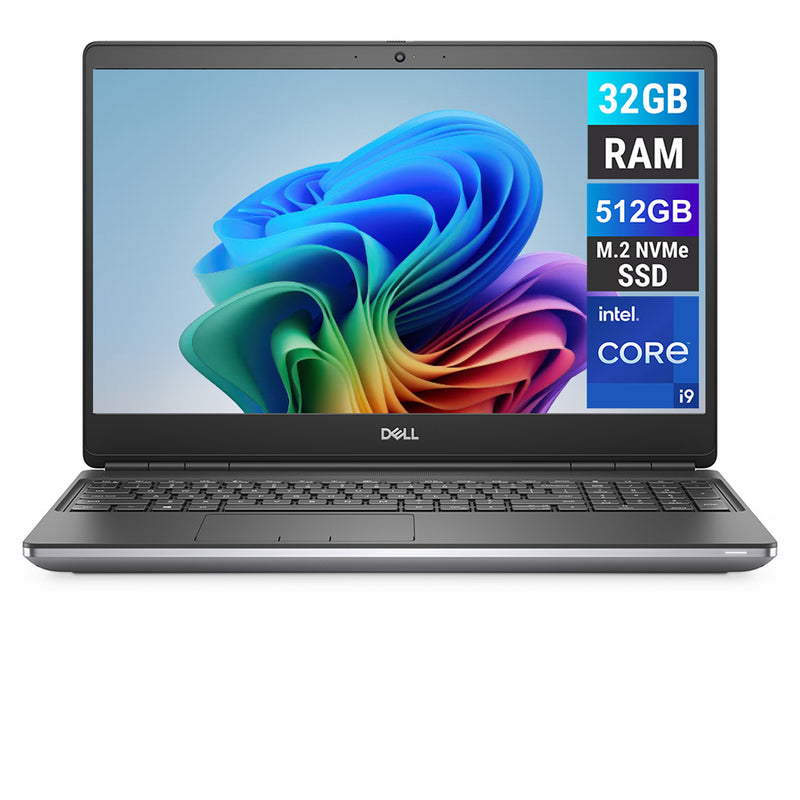 REFURBISHED - DELL PRECISION 7550 - I9 10TH GEN - 32GB DDR4 - 512GB NVME - NVIDIA QUADRO T2000 - 15.6INCH - AUTOCAD WORKSTATION - LAPTOP