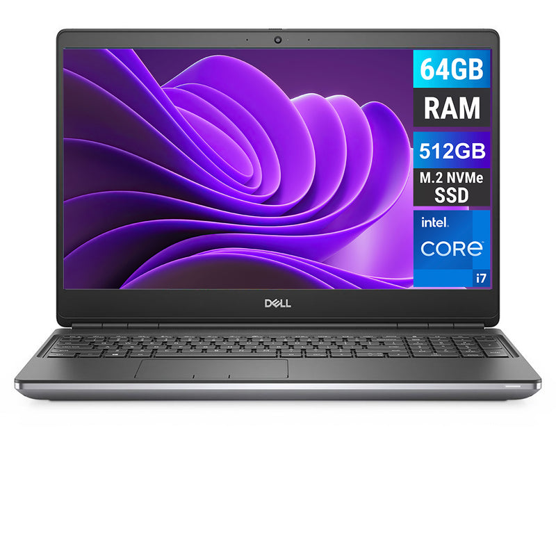 REFURBISHED - DELL PRECISION 7560 - I7 11TH GEN - 64GB DDR4 - 512GB NVME - NVIDIA RTX A2000 - 15.6INCH - AUTOCAD WORKSTATION - LAPTOP