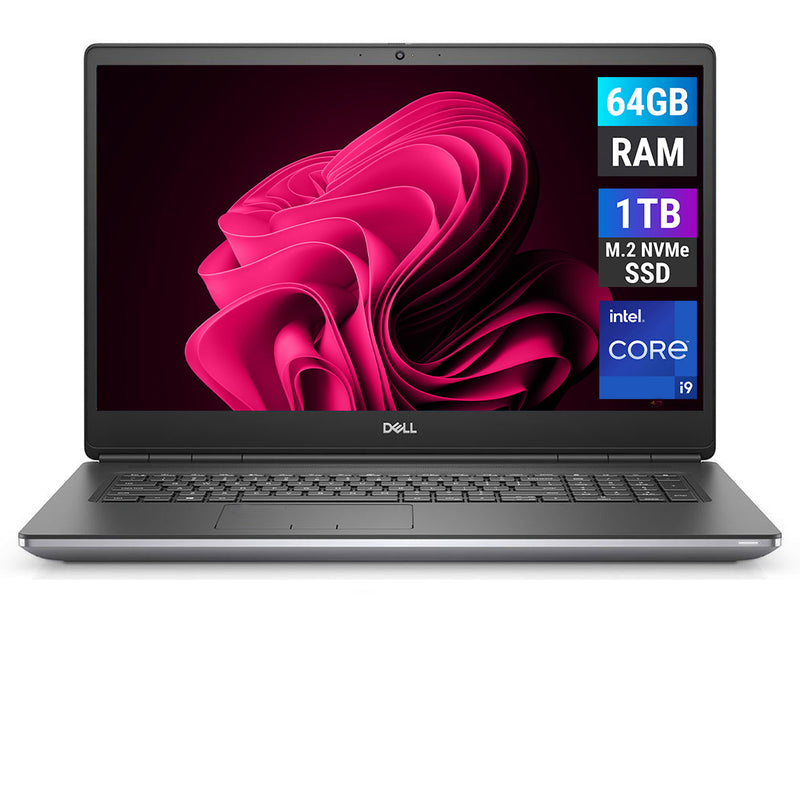 REFURBISHED - DELL PRECISION 7760 - I9 11TH GEN - 64GB DDR4 - 1TB NVME - NVIDIA RTX A3000 - 17.3 INCH - LAPTOP - AUTOCAD WORKSTATION - C-GRADE