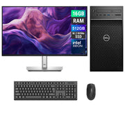 REFURBISHED - DELL PRECISION 3630 TOWER - XEON E-2246G - 16GB DDR4 - 512GB SSD - NVIDIA Quadro P400 - DELL P2425H - 23.8INCH - COMPUTER SET - AUTOCAD WORKSTATION