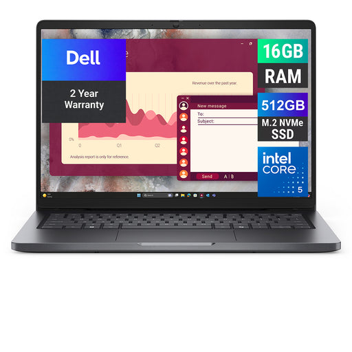 REFURBISHED - DELL PRO 14 PC14250 - CORE 5 120U - 16GB DDR5 - 512GB NVME - 14INCH - LAPTOP