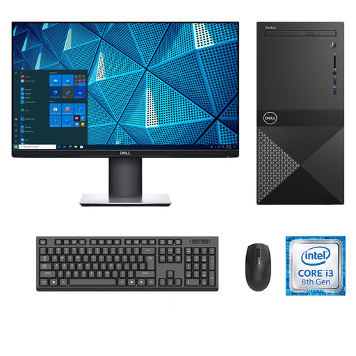 REFURBISHED - DELL VOSTRO 3670 MINI TOWER - I3 8100 - 8GB DDR4 - 256GB SSD - 23 INCH- DELL - P2319H - LED - COMPUTER SET