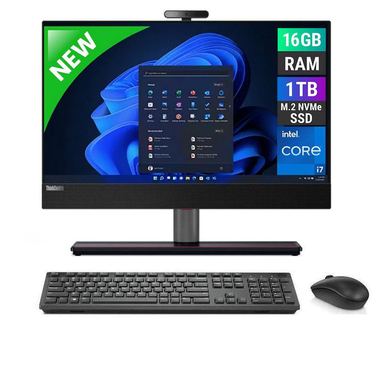 NEW - LENOVO THINKCENTRE M90A GEN 5 - I7 14TH GEN - 16GB DDR4 - 1TB NVME - 23.8 INCH - ALL IN ONE - Go Gadgets SA