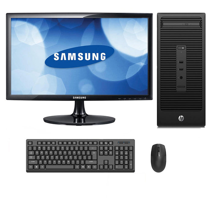 REFURBISHED - HP 280 G2 MICRO TOWER - I3 6100 - 8GB DDR4 - 240GB SSD - 19INCH - SAMSUNG - LED - COMPUTER SET