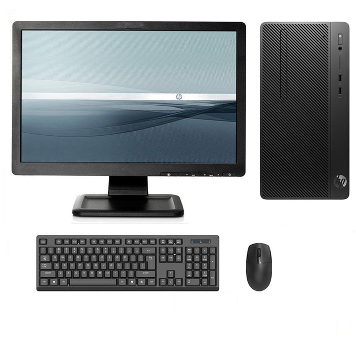 REFURBISHED - HP 290 G2 MICRO TOWER - I5 8500 - 8GB DDR4 - 240GB SSD - 20INCH - LCD - COMPUTER SET