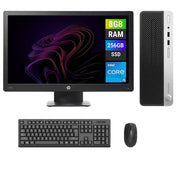 REFURBISHED - HP PRODESK 400 G6 SFF - I5 9TH GEN - 8GB DDR4 - 256GB SSD - 21.5INCH - HP - P223 - LCD - COMPUTER SET