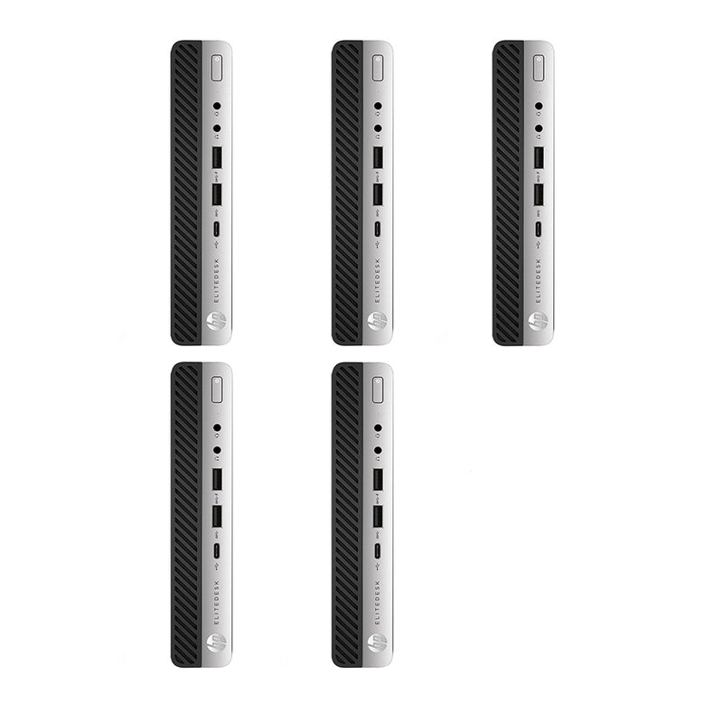 REFURBISHED - 5 x HP ELITEDESK 800 G3 MINI PC - I5 7TH GEN - 8GB DDR4 - 256GB SSD - COMPUTER