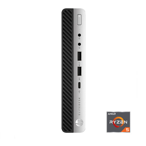 REFURBISHED - HP ELITEDESK 705 G4 MINI PC - AMD RYZEN 5 PRO - 8GB DDR4 - 256GB SSD - COMPUTER