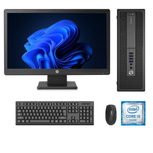 REFURBISHED - HP ELITEDESK 800 G2 SFF - I5 6500 - 8GB DDR4 - 256GB SSD - 19INCH - HP - LCD - COMPUTER SET