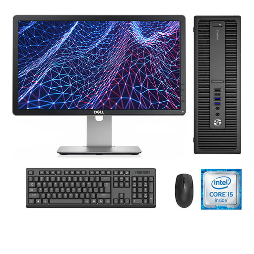 REFURBISHED - HP ELITEDESK 800 G2 SFF - I5 6500 - 8GB DDR4 - 240GB SSD - 23INCH - DELL - P2314H - LCD - COMPUTER SET