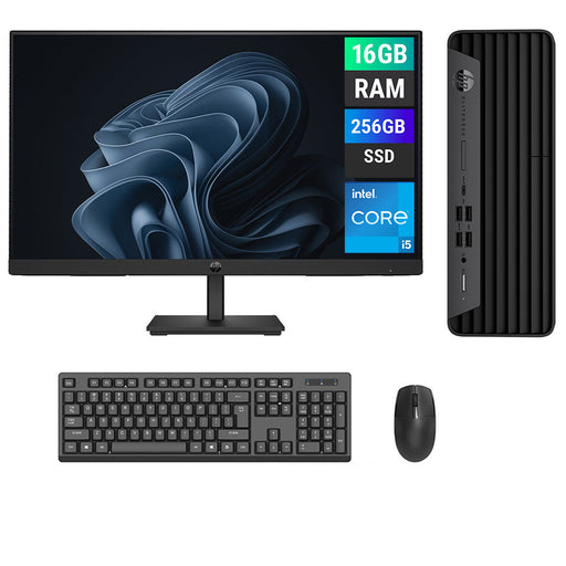 REFURBISHED - HP ELITEDESK 800 G6 SFF - I5 10TH GEN - 16GB DDR4 - 256GB NVME - HP P24 G5 - 24INCH - COMPUTER SET