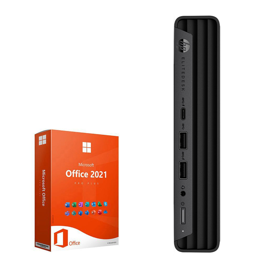 ミニPC HP EliteDesk corei7 16G HDD1T Office2021 REFURBISHED - HP ELITEDESK 800 G6 MINI PC - I5 10TH GEN - 16GB