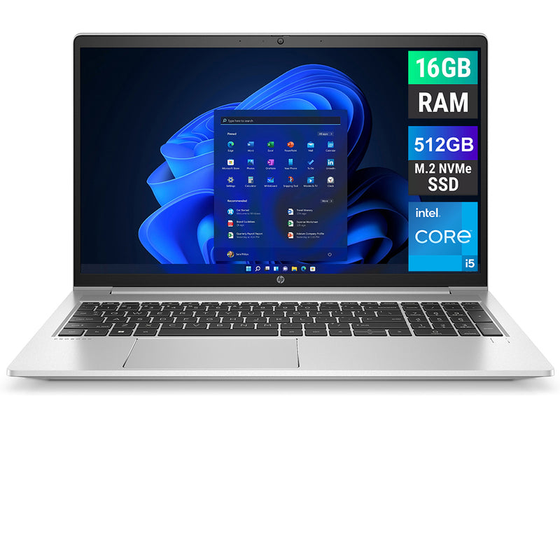 REFURBISHED - HP PROBOOK 450 G9 - I5 12TH GEN - 16GB DDR4 - 512GB NVME SSD - 15.6 INCH - LAPTOP