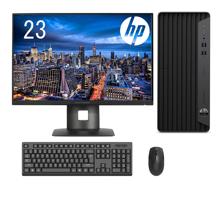 REFURBISHED - HP PRODESK 400 G7 MICRO TOWER - I5 10600 - 16GB DDR4 - 256GB SSD - 23INCH - HP - LED - COMPUTER SET