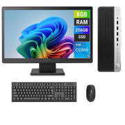 REFURBISHED - HP PRODESK 600 G3 SFF - I5 7TH GEN - 8GB DDR4 - 256GB SSD - 20INCH - HP LE2002 - COMPUTER