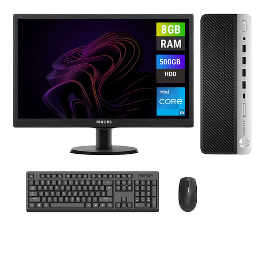 REFURBISHED - HP PRODESK 600 G3 SFF - I5 6TH GEN - 8GB DDR4 - 500GB HDD - 19INCH - LG - LCD - COMPUTER SET