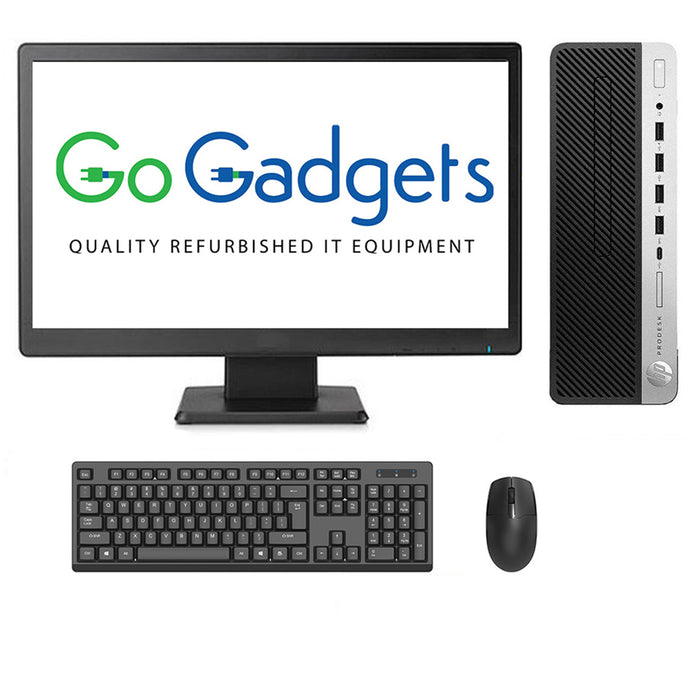 REFURBISHED - HP PRODESK 600 G4 SFF - I5 8500 8TH GEN - 8GB DDR4 - 256GB SSD - 20INCH - HP - W2072A - LED - COMPUTER SET