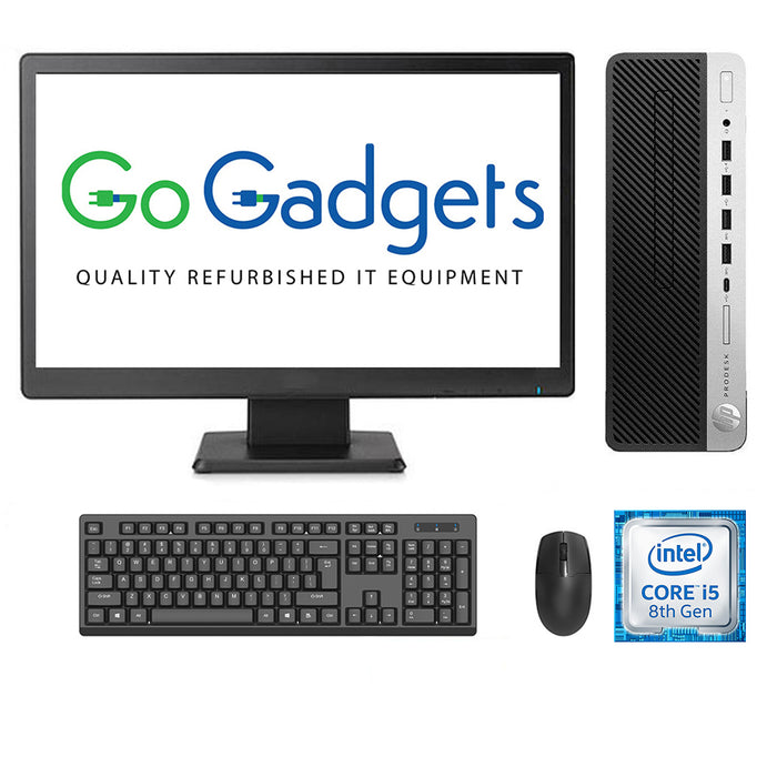 REFURBISHED - HP PRODESK 600 G5 SFF - I5 8500 8TH GEN - 8GB DDR4 - 256GB SSD - 20INCH - HP - W2072A - LED - COMPUTER SET- B-GRADE