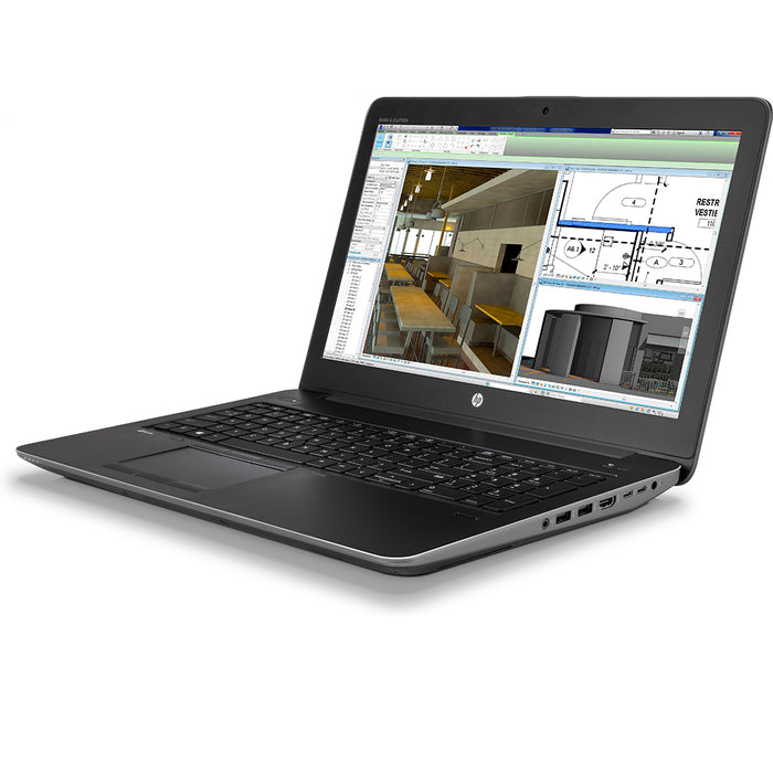 REFURBISHED - HP ZBOOK 15 G4 - I7 7700HQ - 32GB DDR4 - 256GB SSD - 4GB NVIDIA QUADRO M1200 - 15.6 INCH - LAPTOP - AUTOCAD WORKSTATION