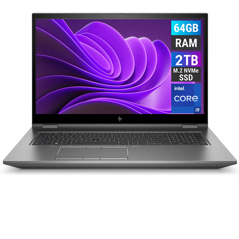 REFURBISHED - HP ZBOOK FURY 15 G7 - I9 10TH GEN - 64GB DDR4 - 2 x 1TB NVME SSD - NVIDIA QUADRO RTX 3000 - 15.6 INCH - LAPTOP - AUTOCAD WORKSTATION
