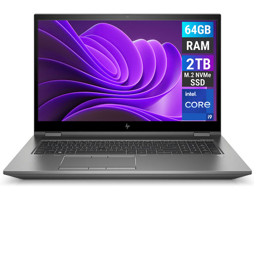 REFURBISHED - HP ZBOOK FURY 15 G7 - I9 10TH GEN - 64GB DDR4 - 2 x 1TB NVME SSD - NVIDIA QUADRO RTX 3000 - 15.6 INCH - LAPTOP - AUTOCAD WORKSTATION