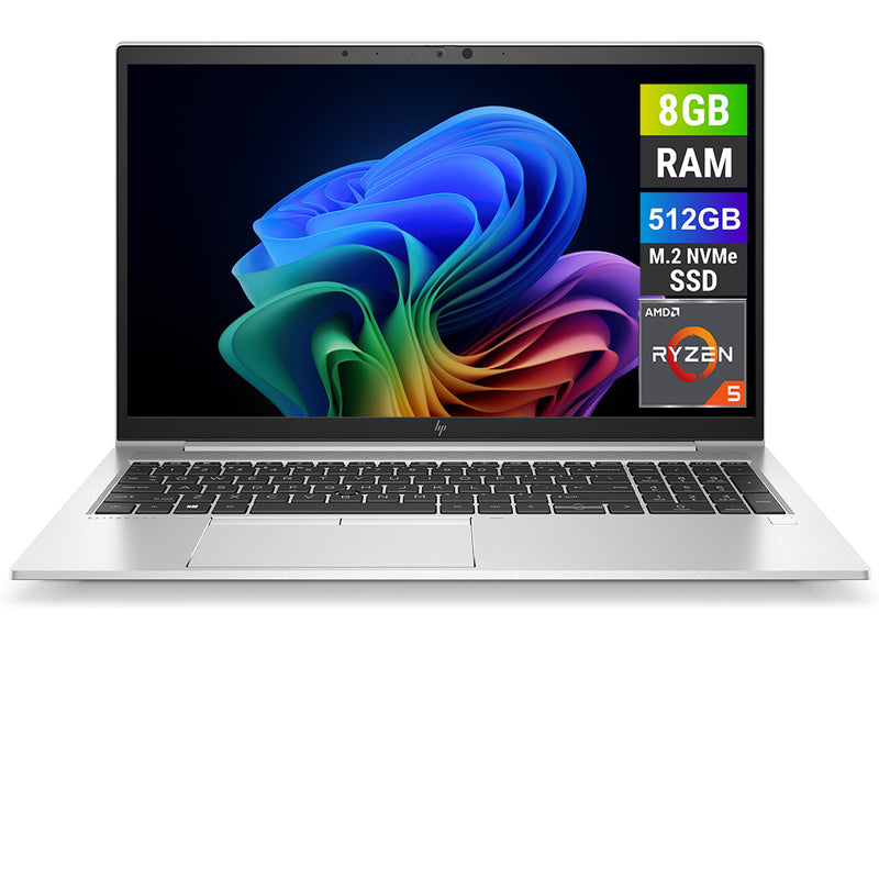 REFURBISHED - HP ELITEBOOK 855 G7 - AMD RYZEN 5 PRO 4650U - 8GB DDR4 - 512GB NVME - 15.6 INCH - LAPTOP