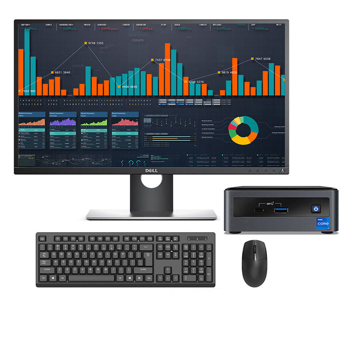 DEMO - INTEL NUC 10FNH - I7 10TH GEN - 16GB DDR4 - 500GB SSD - 23INCH - DELL - P2317H - LCD - COMPUTER SET