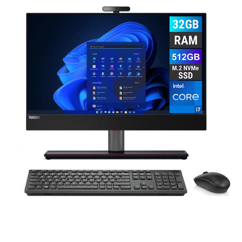 REFURBISHED - LENOVO THINKCENTRE M90A GEN 3 - I7 12TH GEN - 32GB DDR4 - 512GB NVME - 23.8 INCH - ALL IN ONE