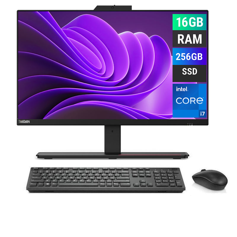 REFURBISHED - LENOVO THINKCENTRE M90A - I7 10TH GEN - 16GB DDR4 - 256GB SSD - 23.8 INCH - ALL IN ONE