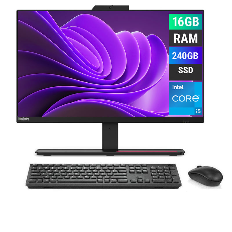 REFURBISHED - LENOVO THINKCENTRE M90A - I5 10TH GEN - 16GB DDR4 - 512GB SSD - 23.8 INCH - ALL IN ONE