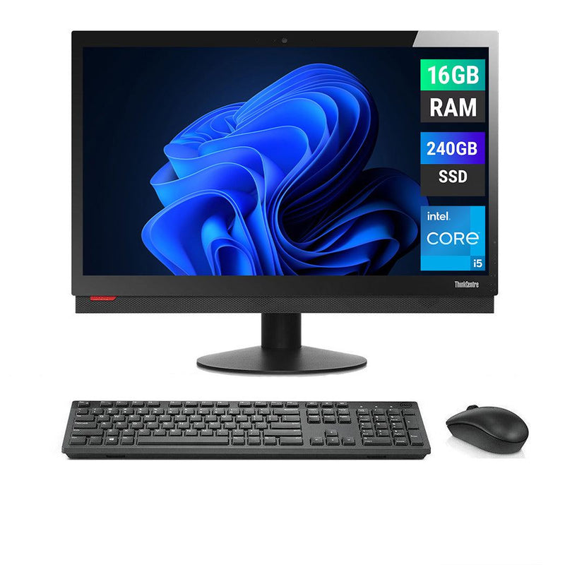REFURBISHED - LENOVO THINKCENTRE M910Z - I5 7TH GEN - 16GB DDR4 - 240GB SSD - 23.8 INCH - ALL IN ONE