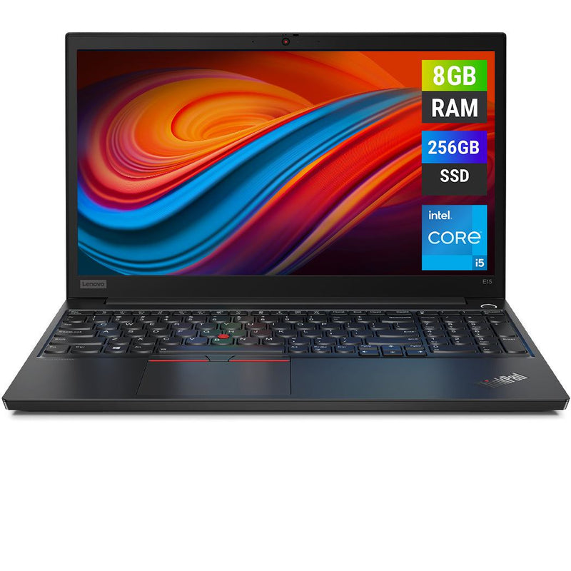 REFURBISHED - LENOVO THINKPAD E15 - I5 10TH GEN - 8GB DDR4 - 256GB NVME - 15.6 INCH - LAPTOP