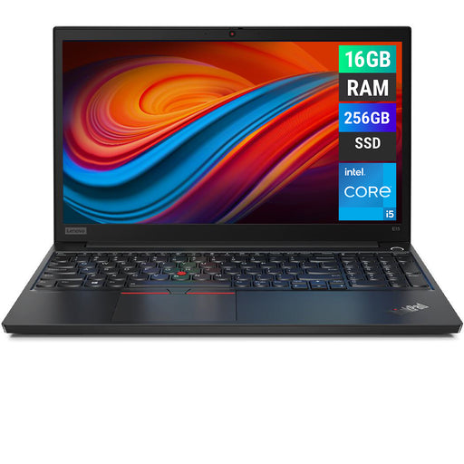 REFURBISHED - LENOVO THINKPAD E15 - I5 10TH GEN - 16GB DDR4 - 256GB NVME - 15.6 INCH - LAPTOP