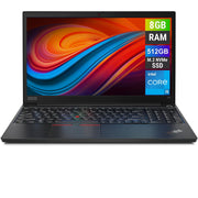 REFURBISHED - LENOVO THINKPAD E15 - I5 10TH GEN - 8GB DDR4 - 512GB NVME - 15.6 INCH - LAPTOP