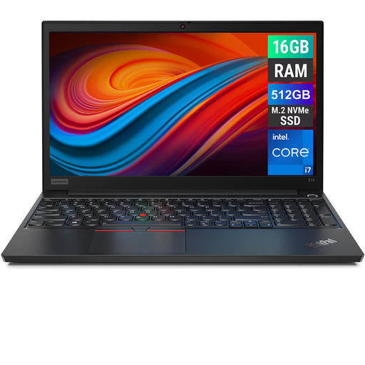 REFURBISHED - LENOVO THINKPAD E15 - I7 11TH GEN - 16GB DDR4 - 512GB NVME - 15.6 INCH - LAPTOP