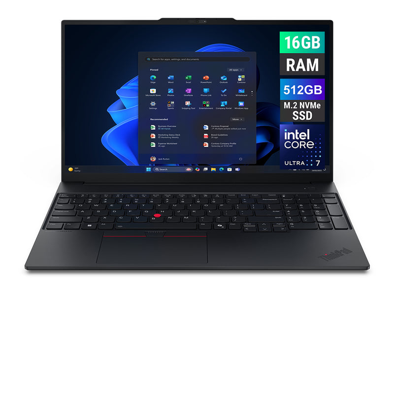 REFURBISHED - LENOVO THINKPAD E16 GEN 3 - ULTRA 7 255H - 16GB DDR5 - 512GB NVME - 16 INCH - LAPTOP