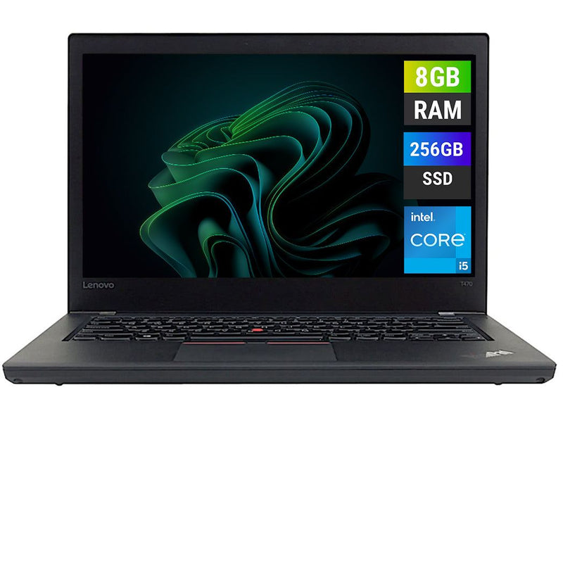 REFURBISHED - LENOVO THINKPAD T470 - I5 6TH GEN - 8GB DDR4 - 256GB SSD - 14 INCH - LAPTOP