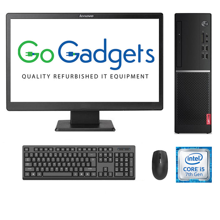 REFURBISHED - LENOVO V520S SFF - I5 7400 - 7TH GEN - 8GB DDR4 - 240GB SSD - 19 INCH - LENOVO - LCD - COMPUTER SET