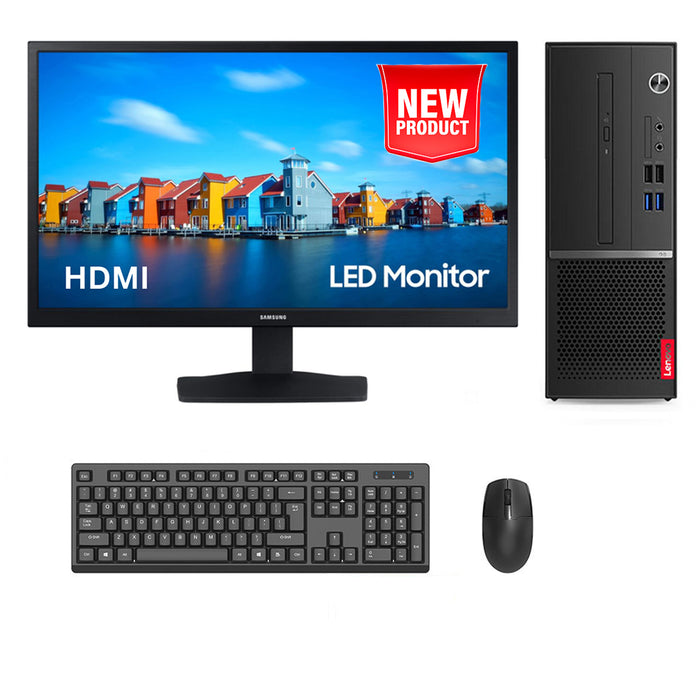 REFURBISHED - LENOVO V530S SFF - I7 8700 - 8TH GEN - 8GB DDR4 - 240GB SSD - NEW 19 INCH - SAMSUNG - S19A330NHM - LED - COMPUTER SET