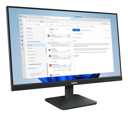 NEW - LENOVO THINKVISION S24-4E - 23.8INCH - FHD - IPS - COMPUTER MONITOR