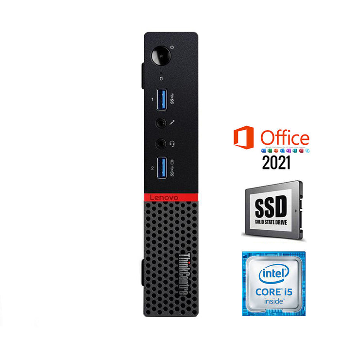 REFURBISHED - LENOVO THINKCENTRE TIO24 GEN4 + M900 - MINI PC - I5 6500T - 8GB DDR4 - 256GB M.2 SSD - 24 INCH - LED - COMPUTER