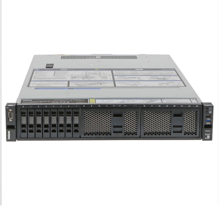 REFURBISHED - LENOVO THINKSYSTEM SR650-7X06 - 2 X INTEL XEON GOLD 5120 - 14 CORE CPU - 256GB RAM - SERVER