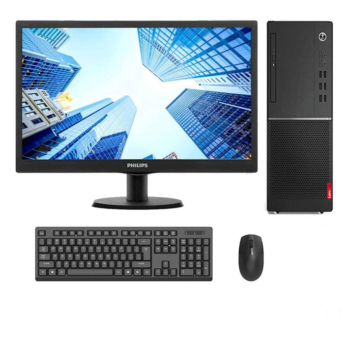 REFURBISHED - LENOVO V530 - DESKTOP TOWER - I5 8400 - 8GB DDR4 - 240GB SSD - 19.5INCH - PHILIPS - 203V5L - LED - COMPUTER SET