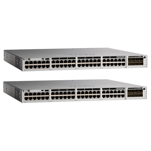 REFURBISHED - CISCO CATALYST - C9300-48U-E - 48X 10/100/1000 ETHERNET UPoE PORTS - SWITCH - NETWORKING